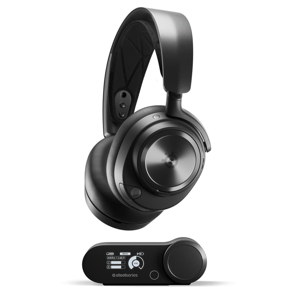 Слушалки SteelSeries Arctis Nova Pro Wireless X, безжични, Bluetooth, USB, гейминг, микрофон, Nova Pro акустична система, Active Noise Cancellation, черни