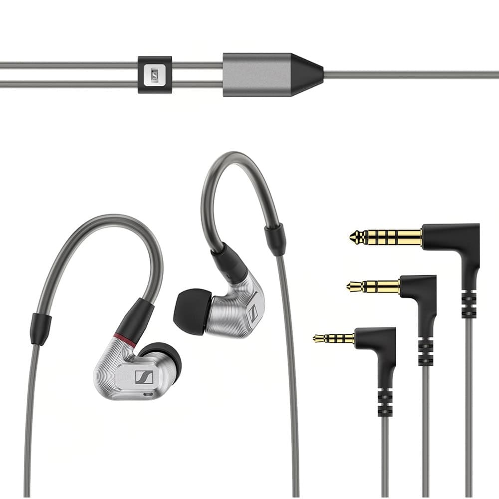 Слушалки Sennheiser IE 900, Jack 2.5mm, Jack 3.5mm, Jack 4.4mm, позлатени конектори, 18 Ohms, сребристи