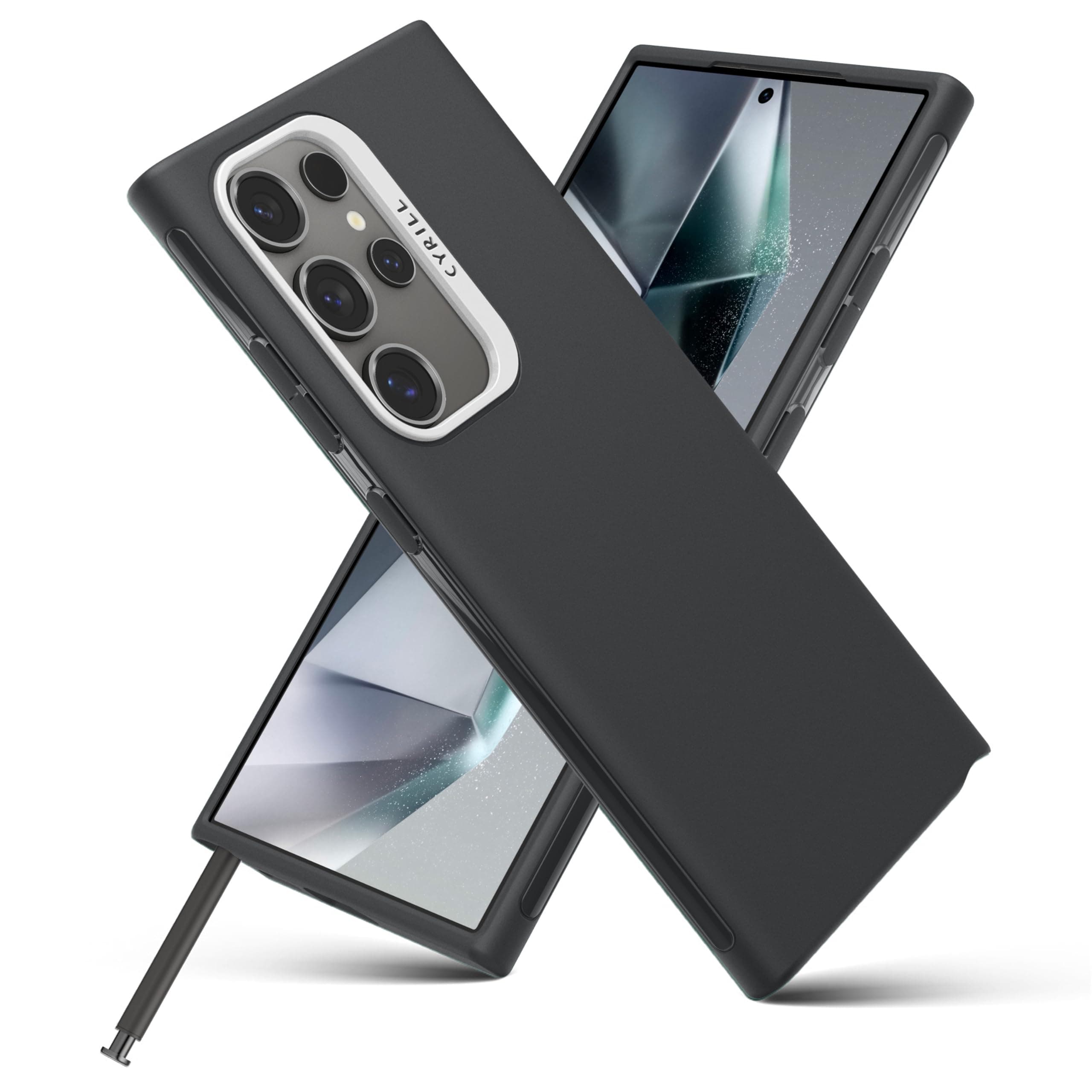 Силиконов (TPU) калъф с висока степен на защита за Samsung Galaxy S24 Ultra - Spigen Cyrill Ultra Color Case (сив)