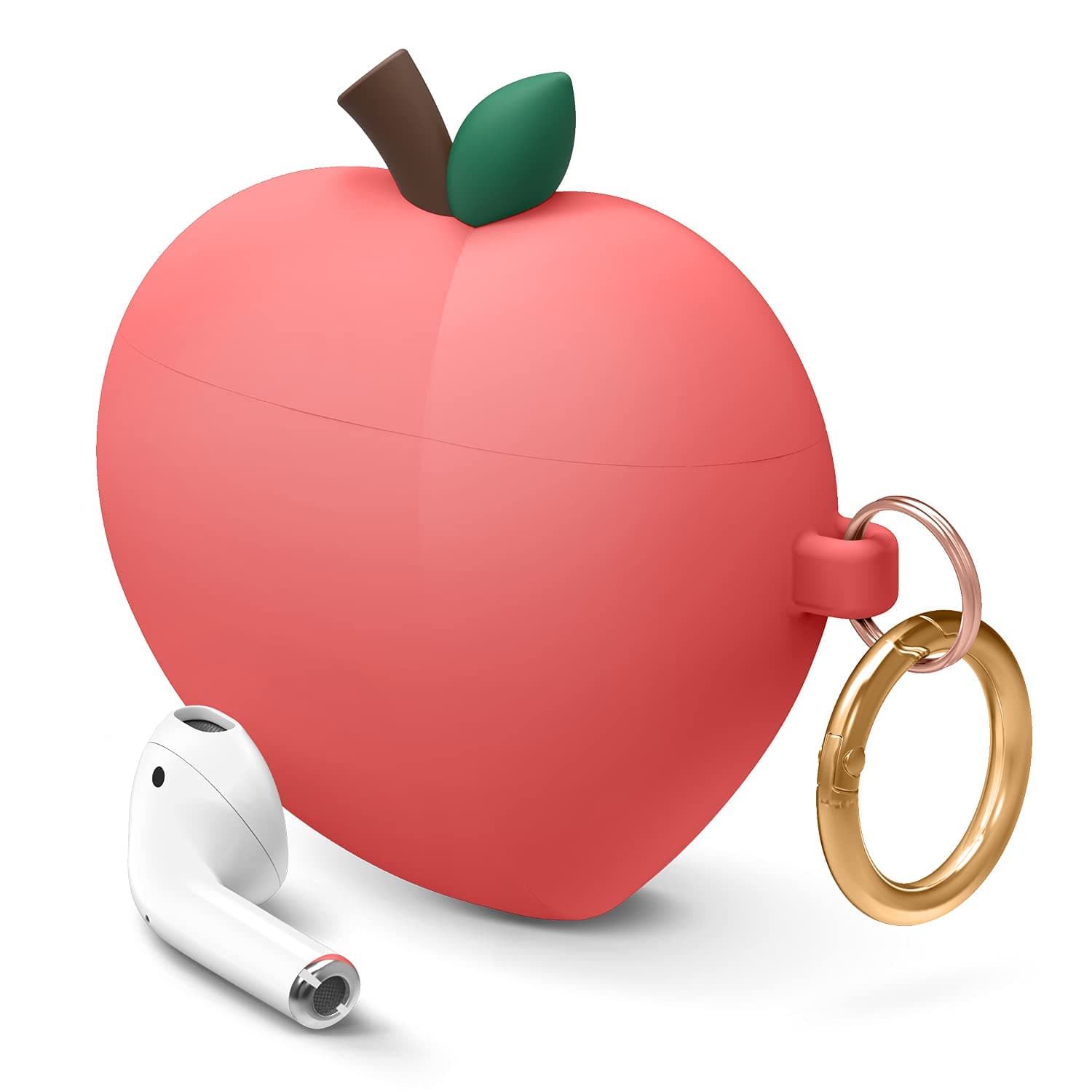 Защитен калъф Elago Peach Design за Apple Airpods / Apple Airpods 2, червен