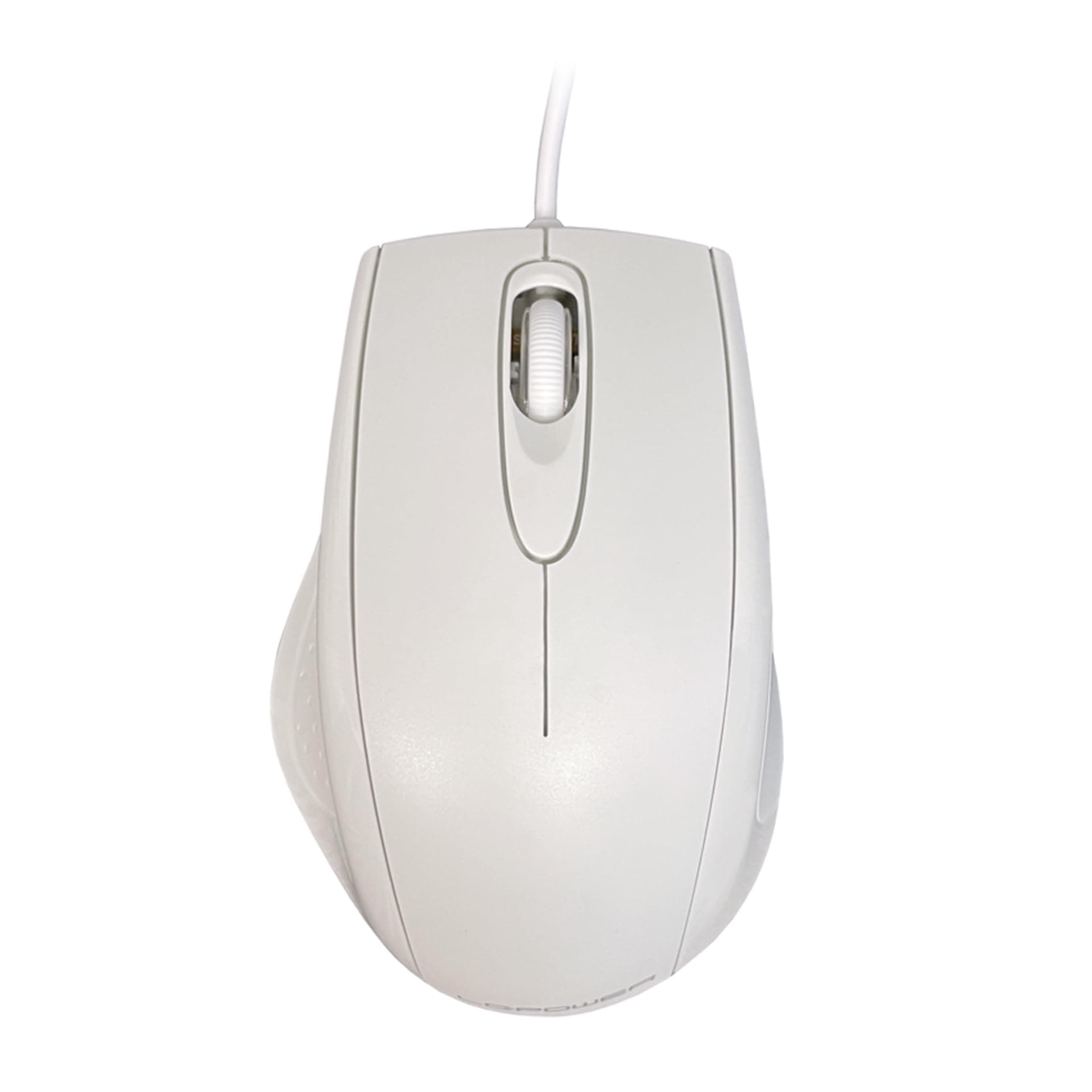 Мишка LC Power M710W, оптична, USB, бяла
