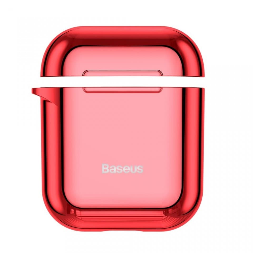 Защитен калъф Baseus Shining Hook за Apple Airpods / Apple Airpods 2, червен