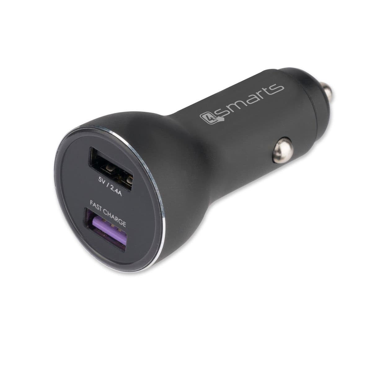 Зарядно за кола с технология за бързо зареждане - 4smarts Fast Car Charger Voltroad 7P (черен)