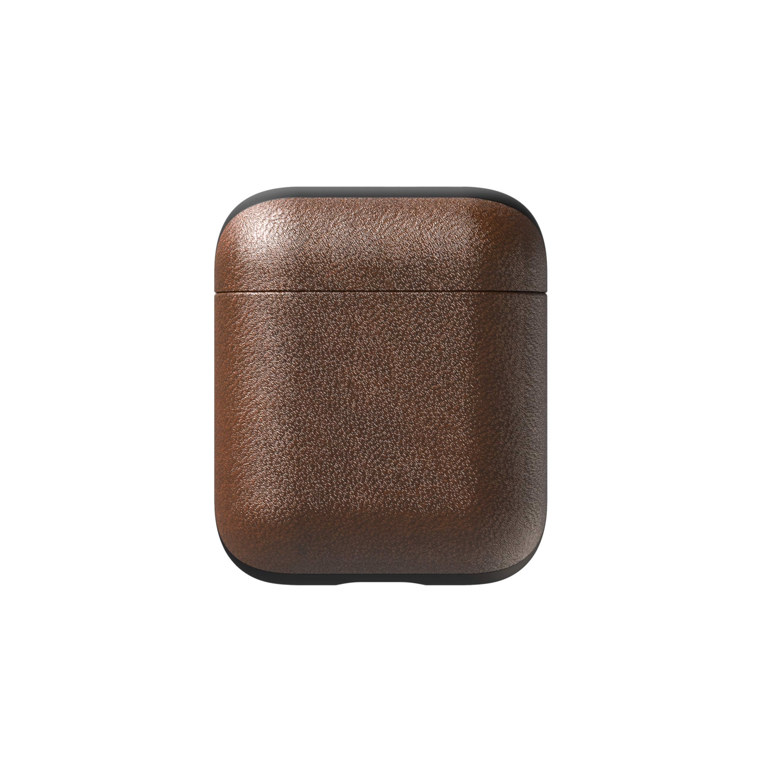 Защитен калъф Nomad Leather Case за Apple Airpods, естествена кожа, тъмнокафяв