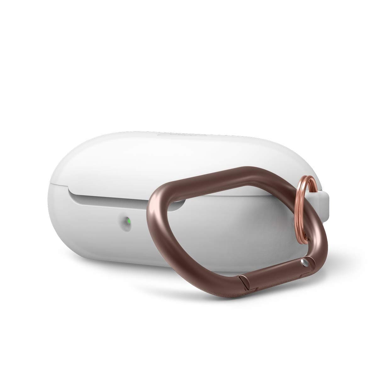 Защитен калъф Elago Silicone Hang Case за Samsung Galaxy Buds / Buds Plus, бял/фосфор