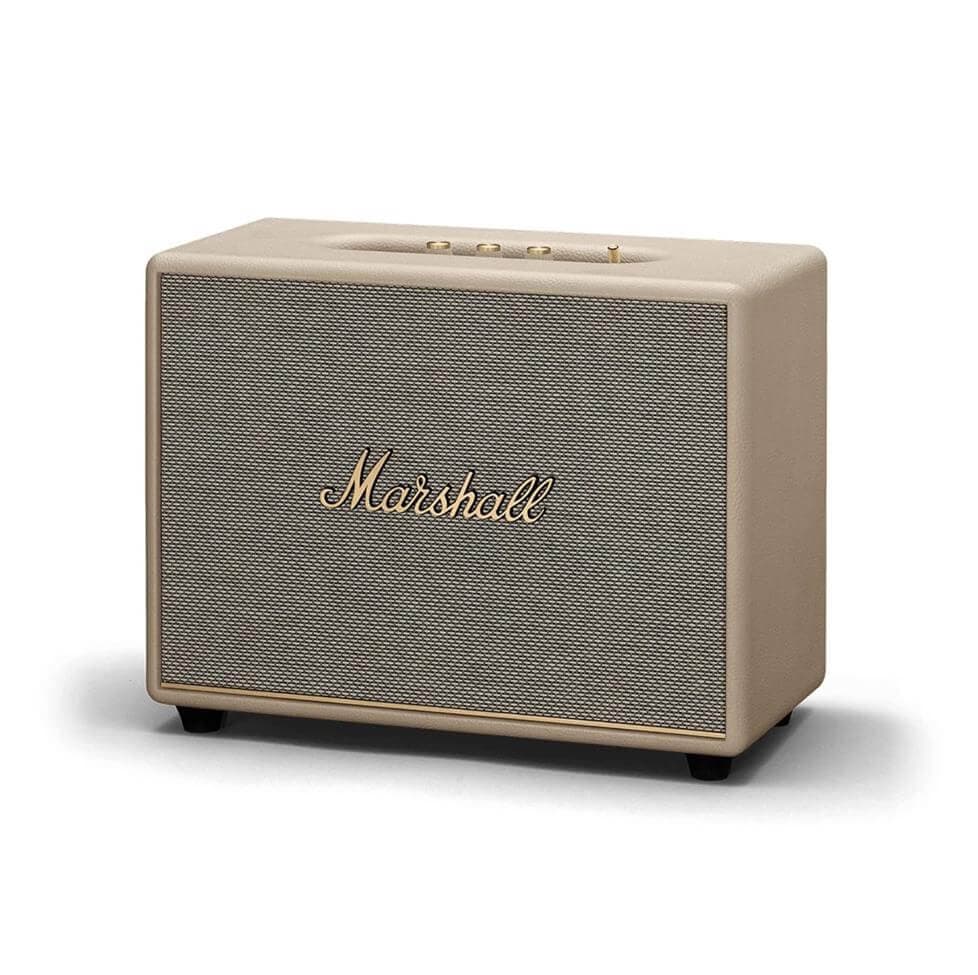 Безжичен аудиофилски спийкър за мобилни устройства с Bluetooth и 3.5 mm изход - Marshall Woburn III (кремав)
