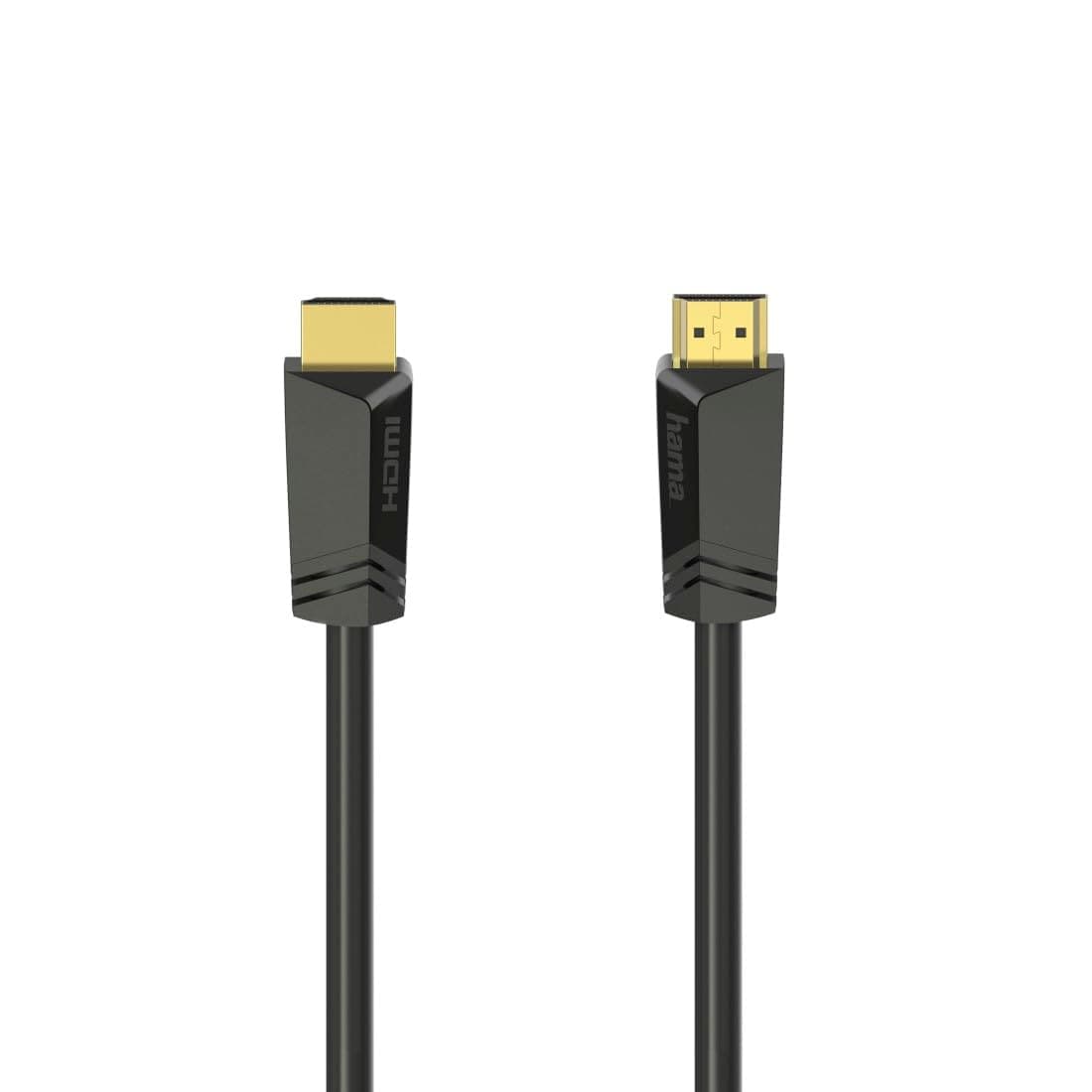 Кабел HAMA High-Speed, HDMI мъжко - HDMI мъжко, 4K, 18GB/s, Ethernet, 7.5 м, Позл. конектори, Черен