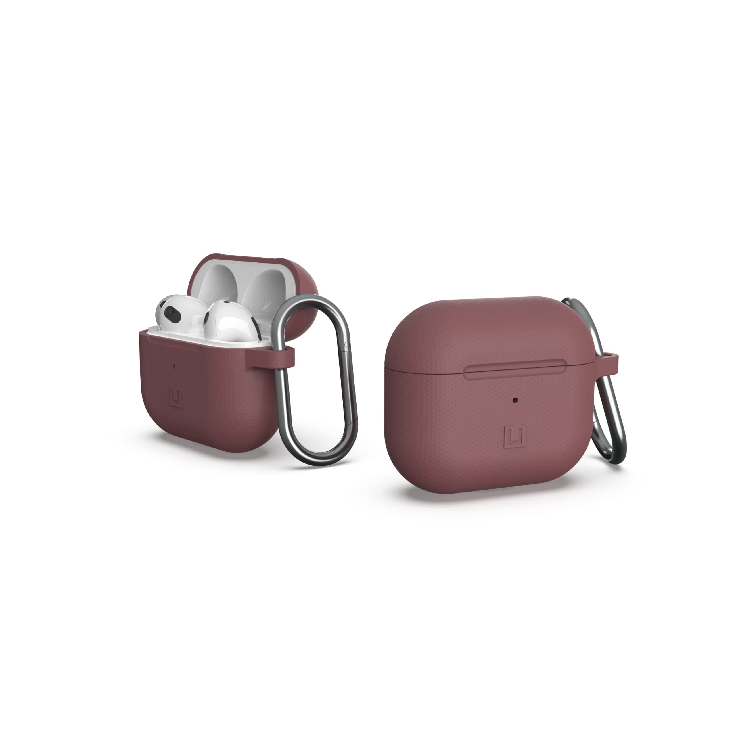 Защитен калъф Urban Armor Soft Touch U DOT Silicone Case, за Apple Airpods 3, силиконов, с карабинер, лилав