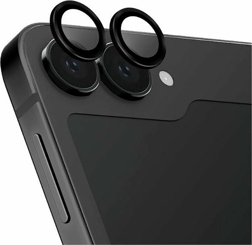 Предпазни стъклени лещи за камерата на Samsung Galaxy Z Flip6 - Uniq Optix Camera Tempered Glass Lens Protector (черен)