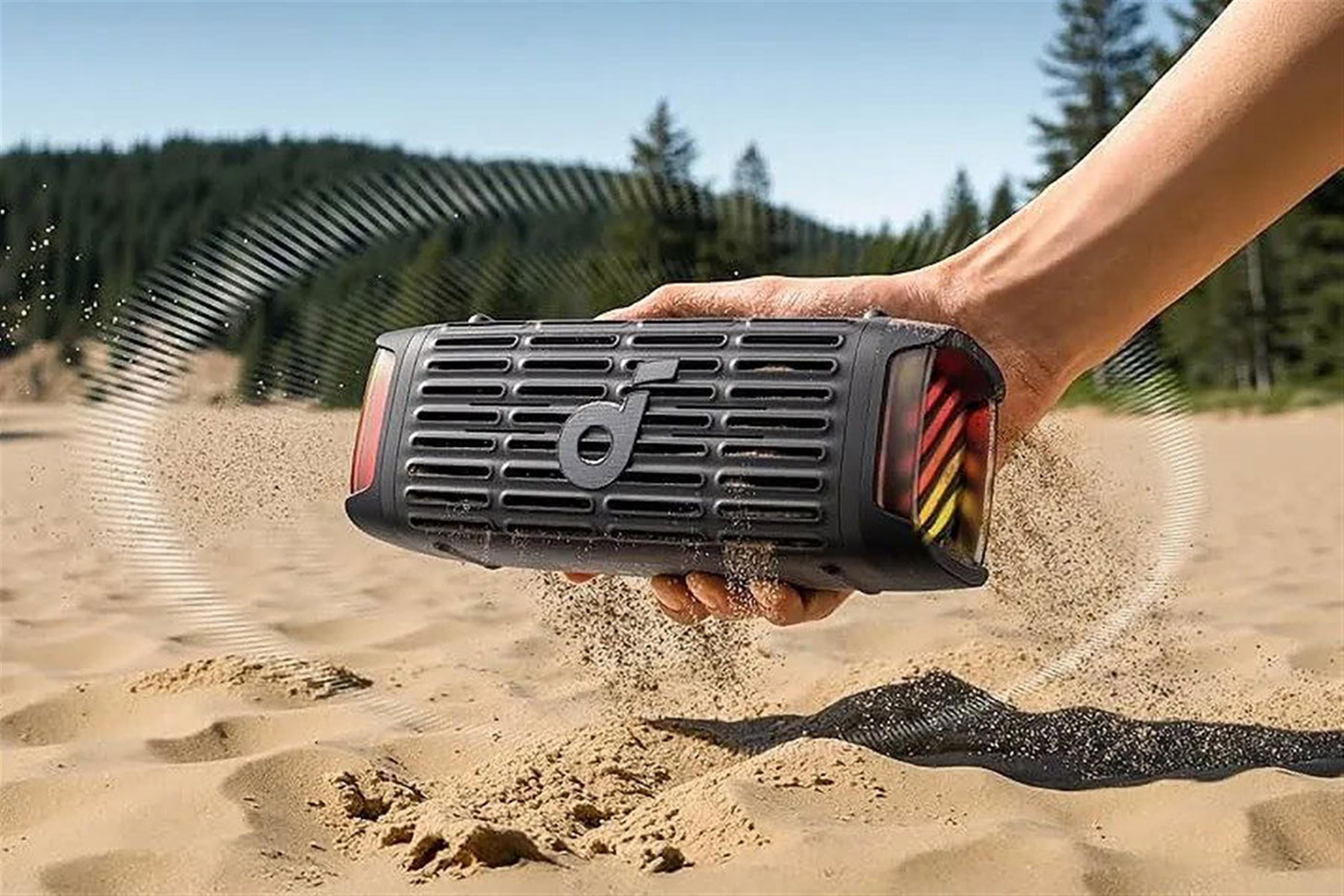 Безжичен блутут спийкър за мобилни устройства - Anker SoundCore Boom 3i Rugged Bluetooth Speaker 50W (кафяв)
