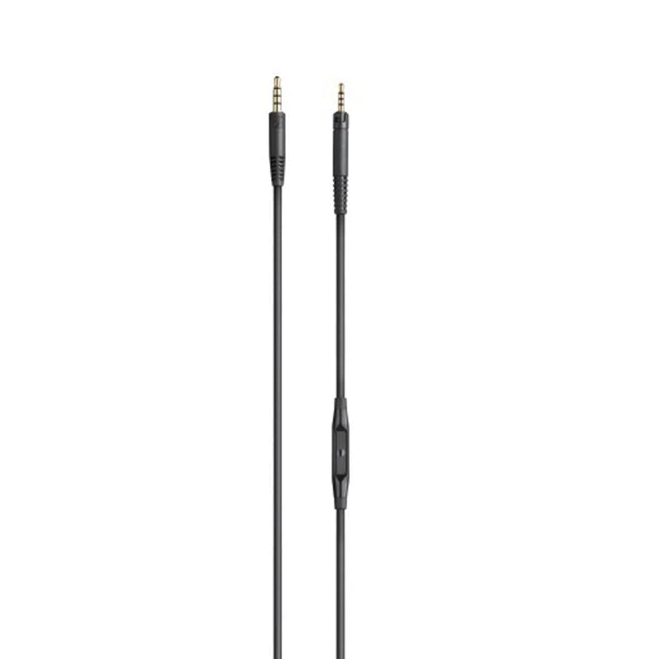Резервен кабел за слушалки Sennheiser НD 518, НD 558, НD 559, НD 569, НD 579, НD 598, НD 599, с микрофон, 1.2m, черен