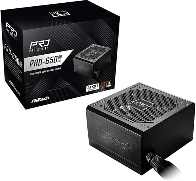 Захранващ блок ASRock PRO-650B 650W 80+ Bronze ATX 3.1