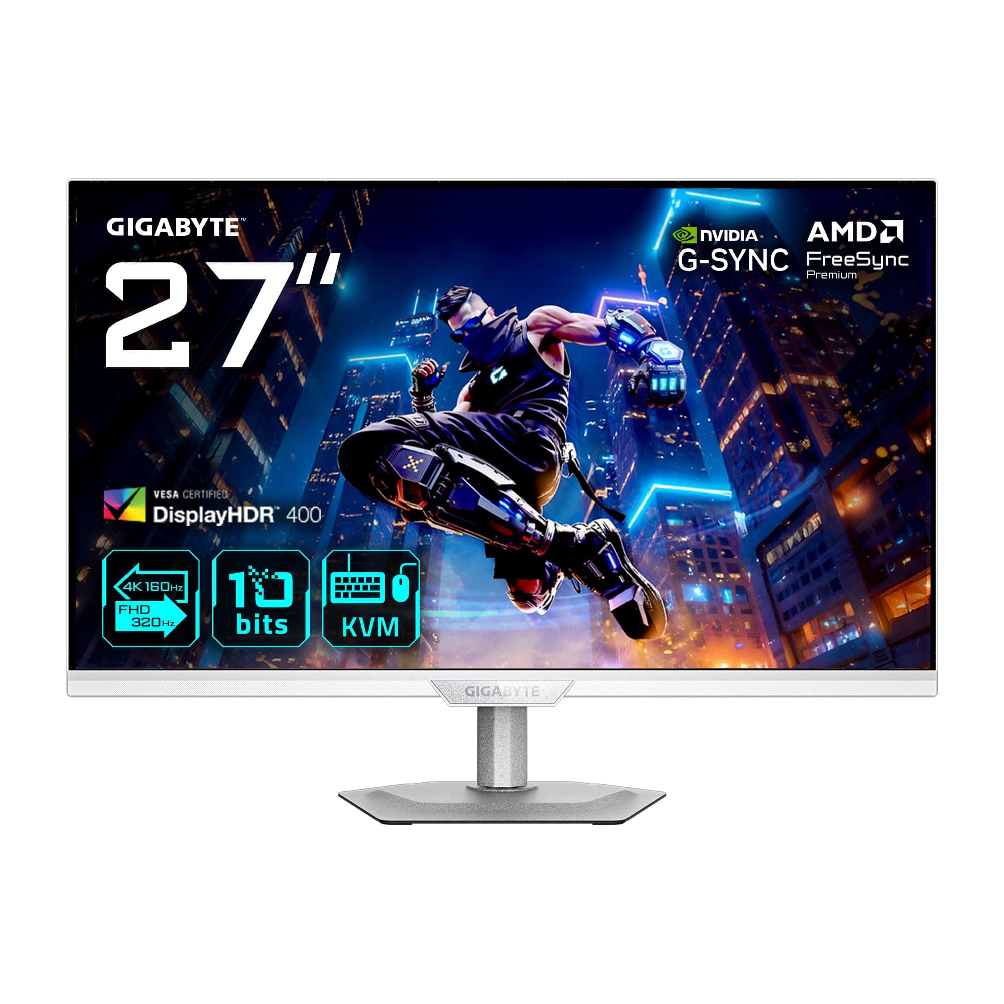 Геймърски монитор GIGABYTE M27Q3 - 27 SS IPS, QHD(2560 x 1440), 320Hz, 1ms, G-Sync Compatible