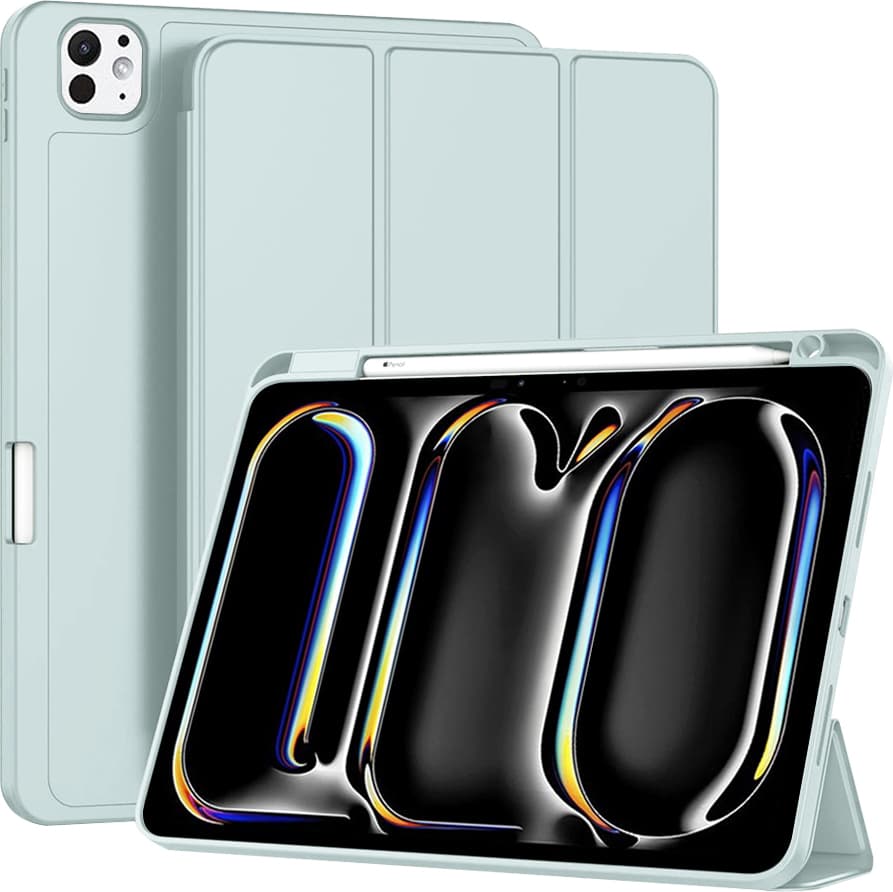 Термополиуретанов (TPU) кейс и поставка за iPad Pro 11 (2024) - Techsuit Flex Trifold Case (светлосин)