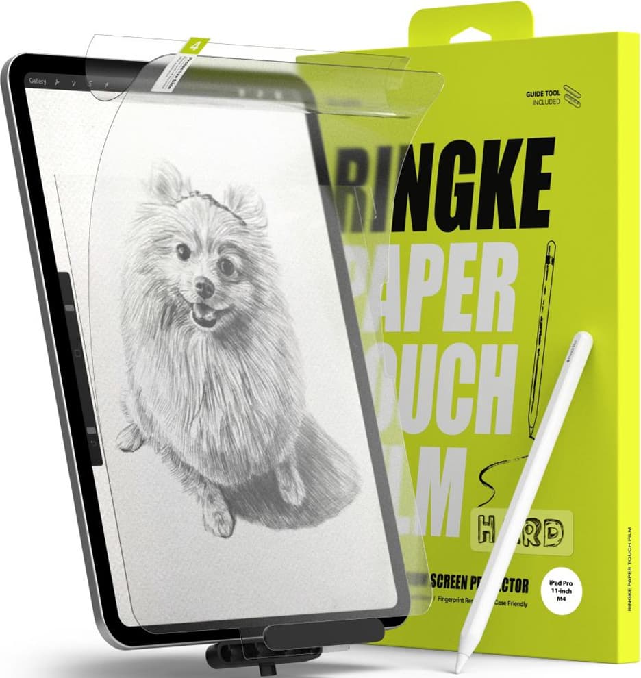 Качествено защитно покритие (подходящо за рисуване) за дисплея на iPad Pro 11 (2024) (матово) - Ringke Paper Touch Film Hard (2 броя)