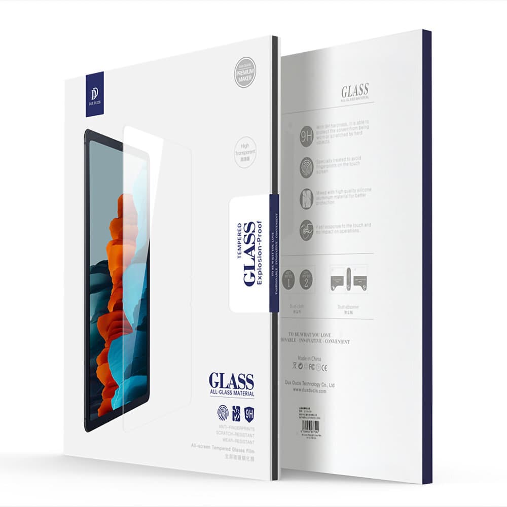 Калено стъклено защитно покритие за дисплея на Samsung Galaxy Tab S8 Ultra (2022) - DUX DUCIS Case Friendly Tough Tempered Glass Protector (прозрачен)