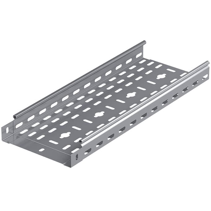 Кабелен канал Elmark EM56100825U, широчина 100 mm, височина 40 mm, дължина 2500 mm, метален, сив
