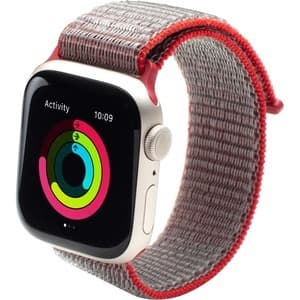Текстилна каишка за Apple Watch 42мм, 44мм, 45мм, 46мм, Ultra, Ultra 2 49мм - Zagg Gear4 Nylon Sport Watch Band (червен)