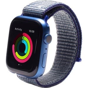 Текстилна каишка за Apple Watch 42мм, 44мм, 45мм, 46мм, Ultra, Ultra 2 49мм - Zagg Gear4 Nylon Sport Watch Band (тъмносин)