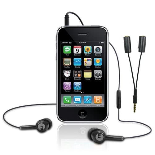 Слушалки с микрофон и аудио сплитер за iPhone, iPad, iPod и мобилни устройства - Macally TunePal