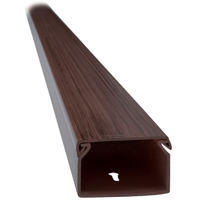 Кабелен канал Elmark EM5621212DW, широчина 12 mm, височина 12 mm, дължина 2000 mm, пластмасов, кафяв