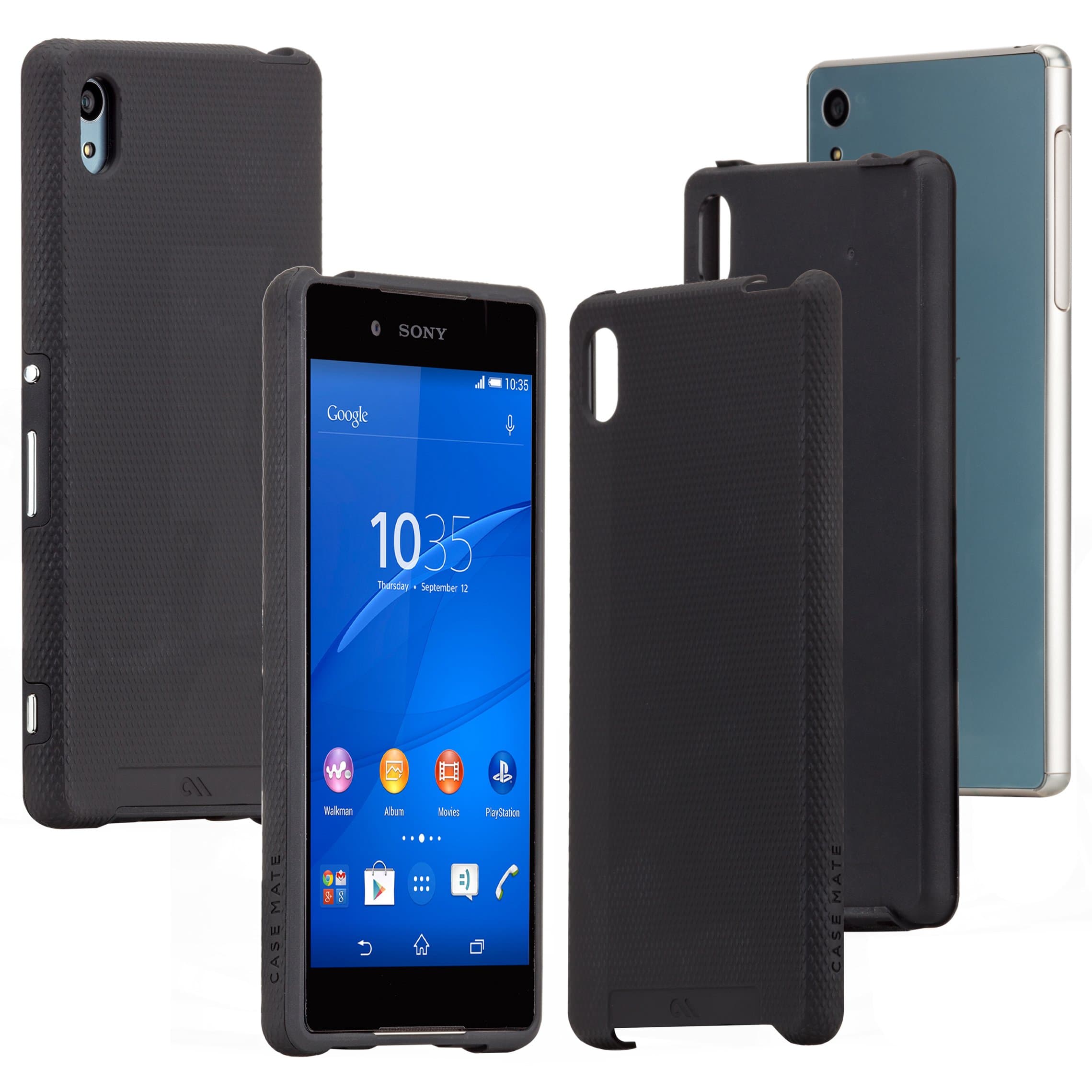 Кейс с висока защита за Sony Xperia Z4, Xperia Z3+ - CaseMate Tough Case (черен)