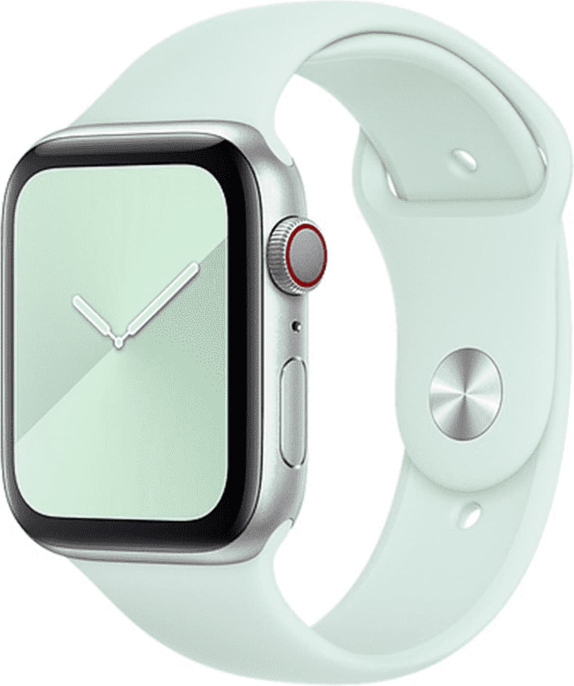 Оригинална силиконова каишка за Apple Watch 42мм, 44мм, 45мм, 46мм, Ultra 49мм - Apple Beryl Sport Band S/M & M/L (морска пяна)