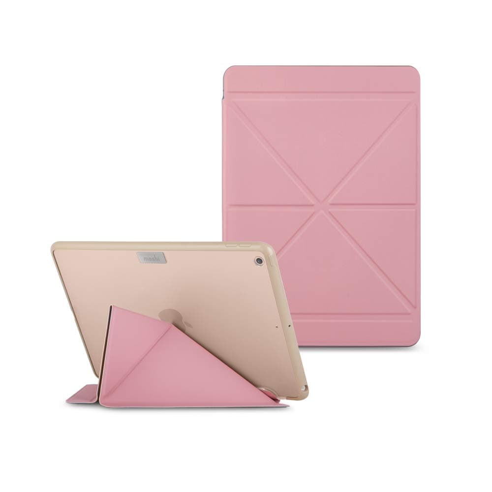 Калъф и поставка за iPad 9 (2021), iPad 8 (2020), iPad 7 (2019) - Moshi VersaCover Case (розов)