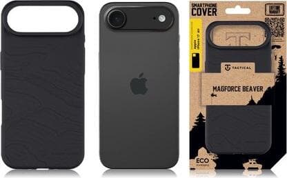 Силиконов калъф с MagSafe за iPhone 17 Air - Tactical MagForce Beaver Silicone Cover (черен)