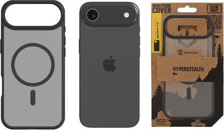 Хибриден удароустойчив кейс с MagSafe за iPhone 17 Air - Tactical MagForce Hyperstealth Cover (черен)
