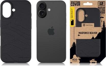 Силиконов калъф с MagSafe за iPhone 17 - Tactical MagForce Beaver Silicone Cover (черен)