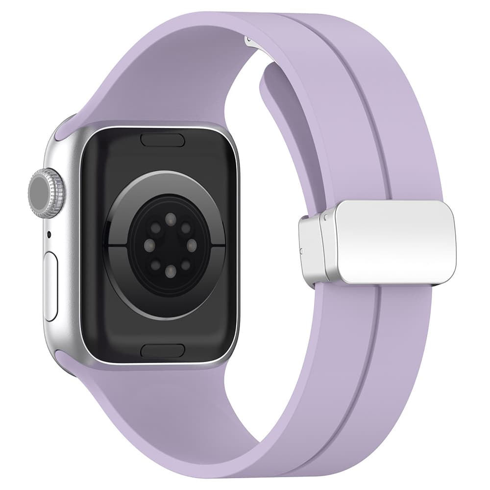Силиконова каишка за Apple Watch 42мм, 44мм, 45мм, 46мм, Ultra, Ultra 2 49мм - Techsuit Watchband W011 (лилав)