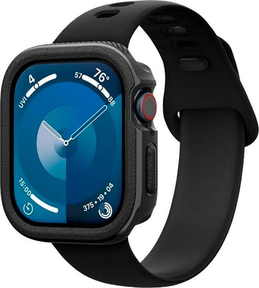 Удароустойчив TPU кейс за Apple Watch 10 46мм (2024) - Spigen Caseology Vault Rugged Case (черен)
