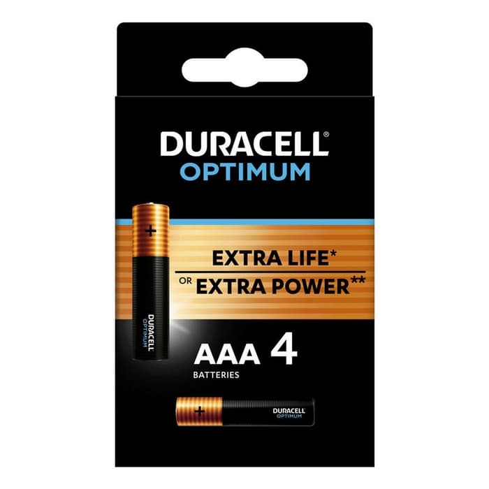 DURACELL Optimum AAA, батерии, 4 бр.