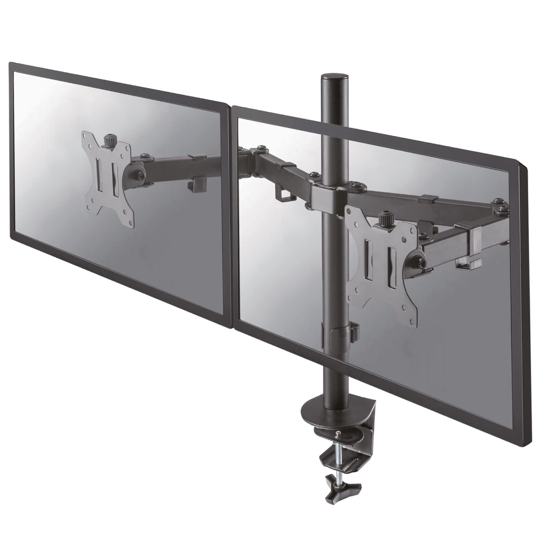 NEOMOUNTS BY NEWSTAR Neomounts Flat Screen Desk Mount (clamp/grommet) for 2 screens, 10"-32"