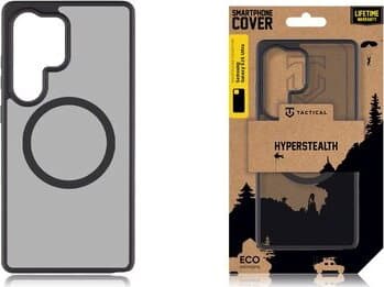 Хибриден удароустойчив кейс с MagSafe за Samsung Galaxy S25 Ultra - Tactical MagForce Hyperstealth Cover (черен)