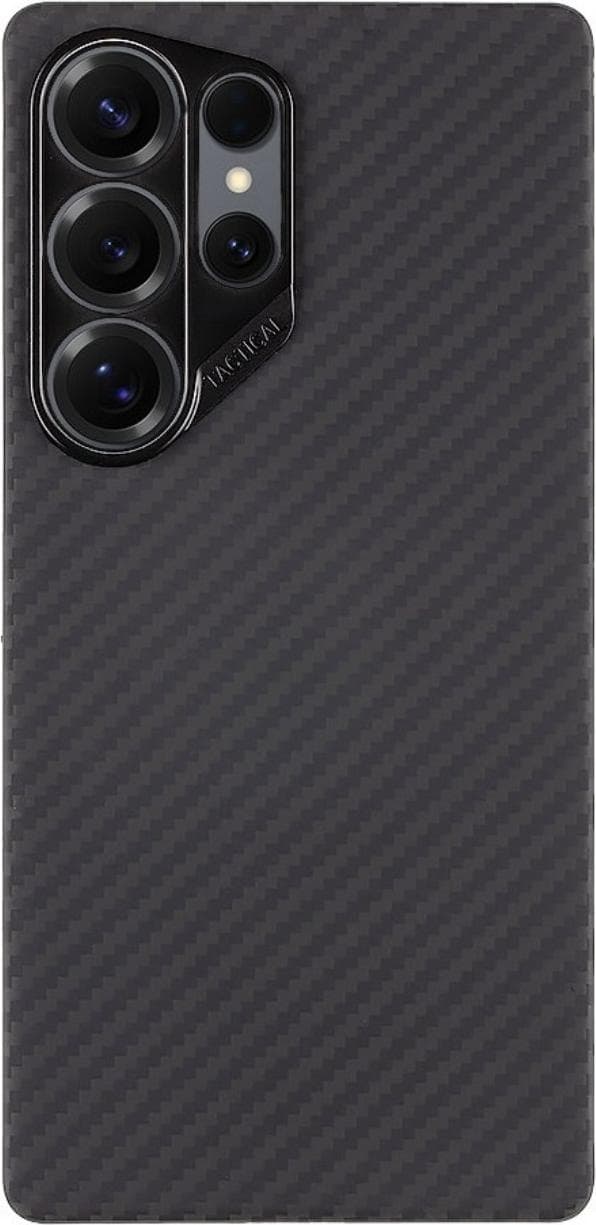 Кевларен кейс с MagSafe за Samsung Galaxy S25 Ultra (черен) - Tactical MagForce Aramid Case