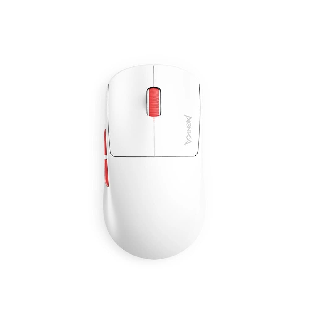 Мишка Marvo Prime G997W, оптична 26 000dpi, безжична, гейминг, Bluetooth, PAW3395 сензор, бяла, USB