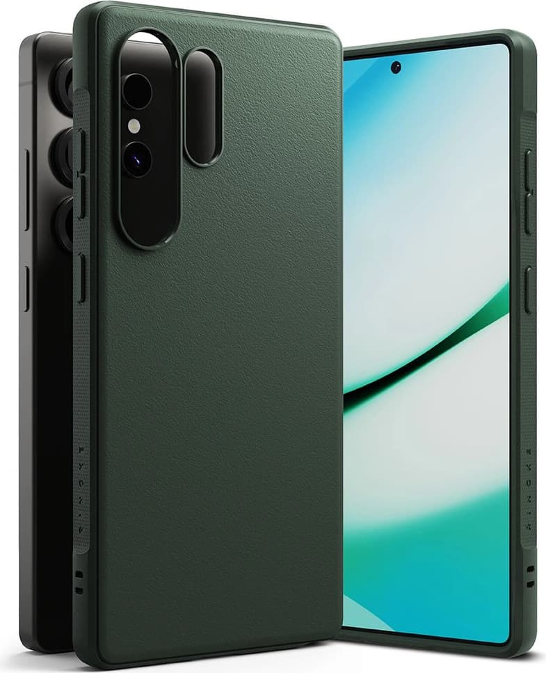 Силиконов (TPU) калъф за Samsung Galaxy S25 Ultra - Ringke Onyx Case (тъмнозелен)