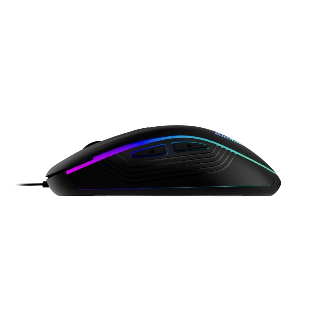 Мишка Gamdias AURA GS3, оптична 3600 dpi, жична, гейминг, черна. USB