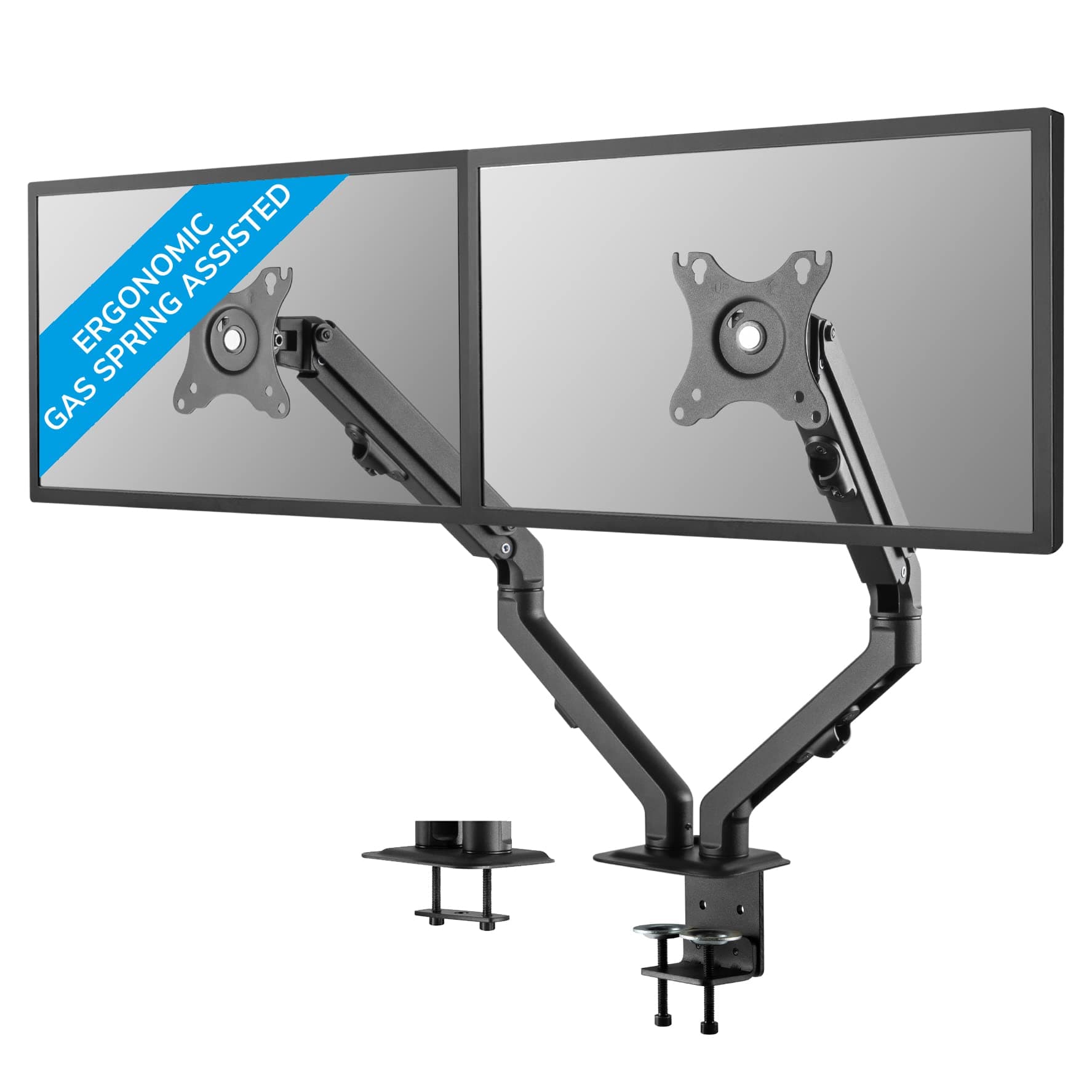 NEOMOUNTS BY NEWSTAR Neomounts Flat Screen Desk Mount (stand/grommet) for 2 screens