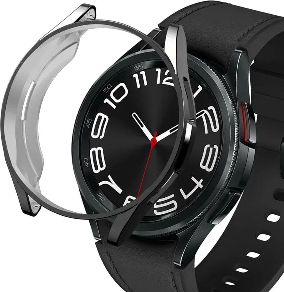 Качествен твърд кейс за Samsung Galaxy Watch 6 Classic 47мм - Tech-Protect Defense Slim Watch Case (черен)