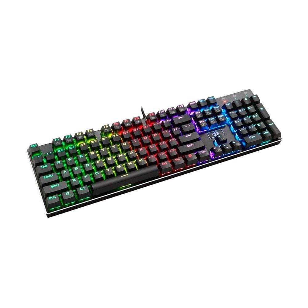 Клавиатура Redragon Devarajas, гейминг, LED подсветка, механична, черна, USB