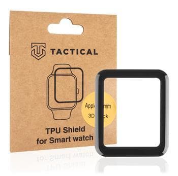 Защитно покритие с извити ръбове за дисплея на Apple Watch 41мм - Tactical TPU Shield 3D Film (черен-прозрачен)