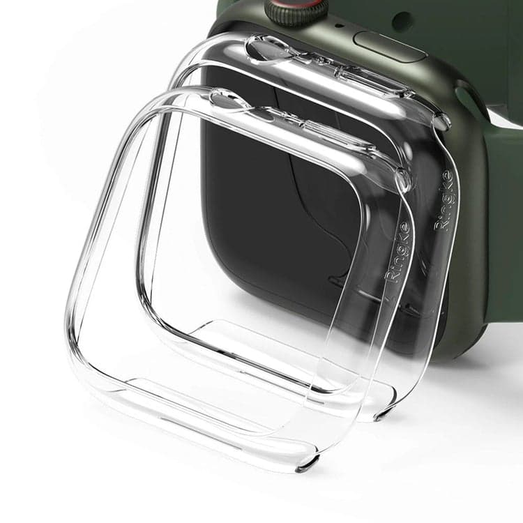 Комплект от два броя качествен твърд кейс за Apple Watch 7 41мм (прозрачен) - Ringke 2x Slim Watch Case (2 броя)