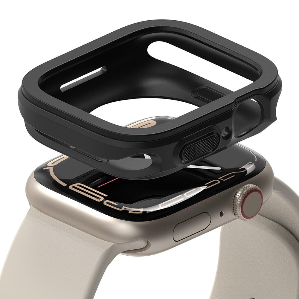 Силиконов (TPU) кейс за Apple Watch 7 41мм - Ringke Air Sports Case (черен)