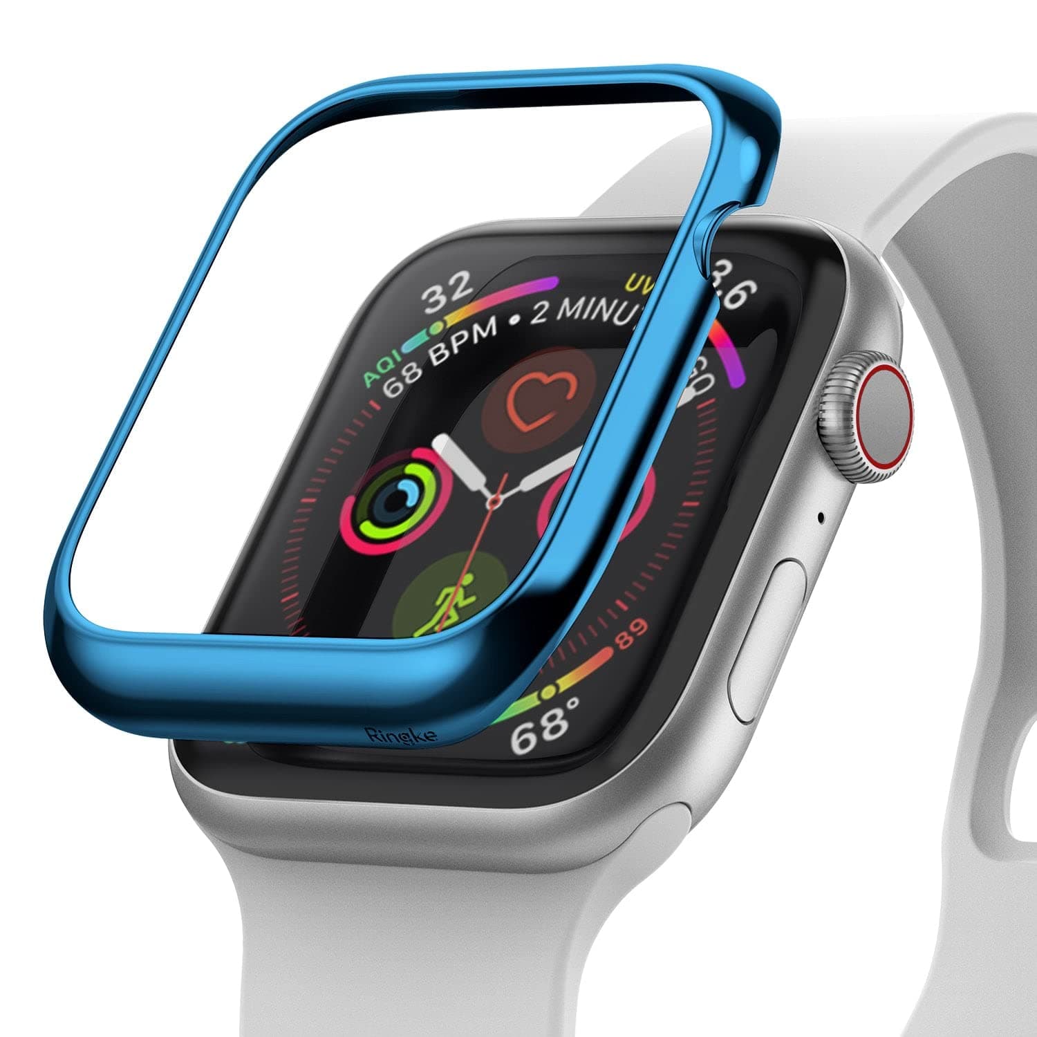 Стоманена рамка с висока степен на защита за Apple Watch 40мм - Ringke Bezel Styling (син)