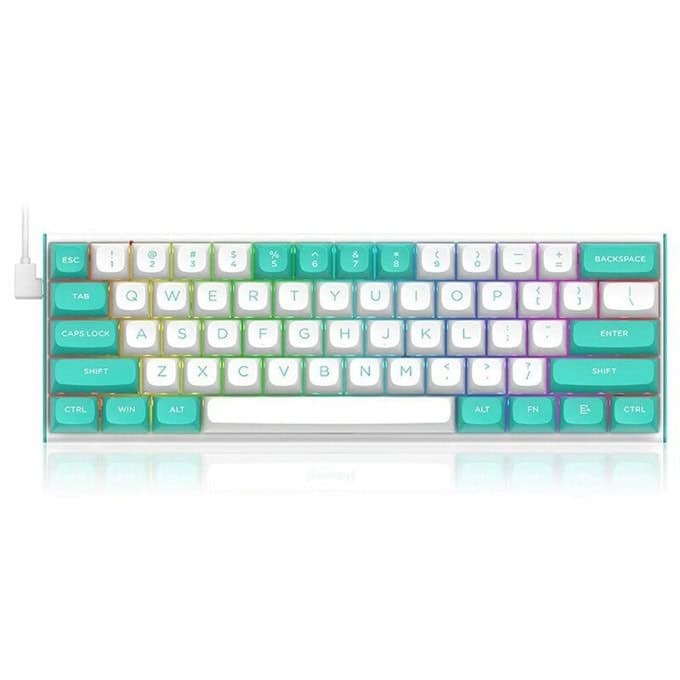 Клавиатура Redragon Fidd RGB (K683WB-RGB), механична, Pink magnetic суичове, гейминг, зелена, USB