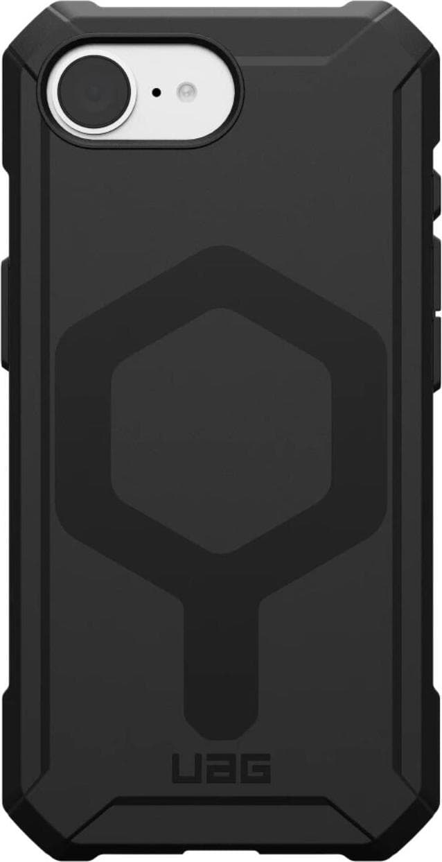Удароустойчив силиконов калъф с MagSafe за iPhone 16e - Urban Armor Gear Essential Armor MagSafe Case (черен)