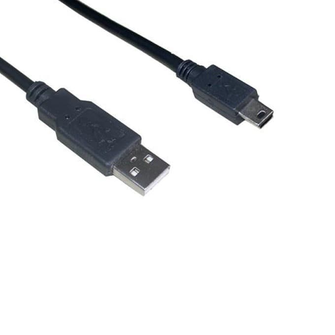 Кабел VCOM CU215-3m, USB A(м) към USB Mini B(м), 3m, черен